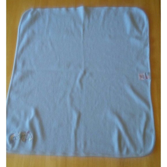 JUST BORN Tow Truck Baby Boy Thermal Cotton Receiving Swaddling Car Blanket Blue - Picture 2 of 5